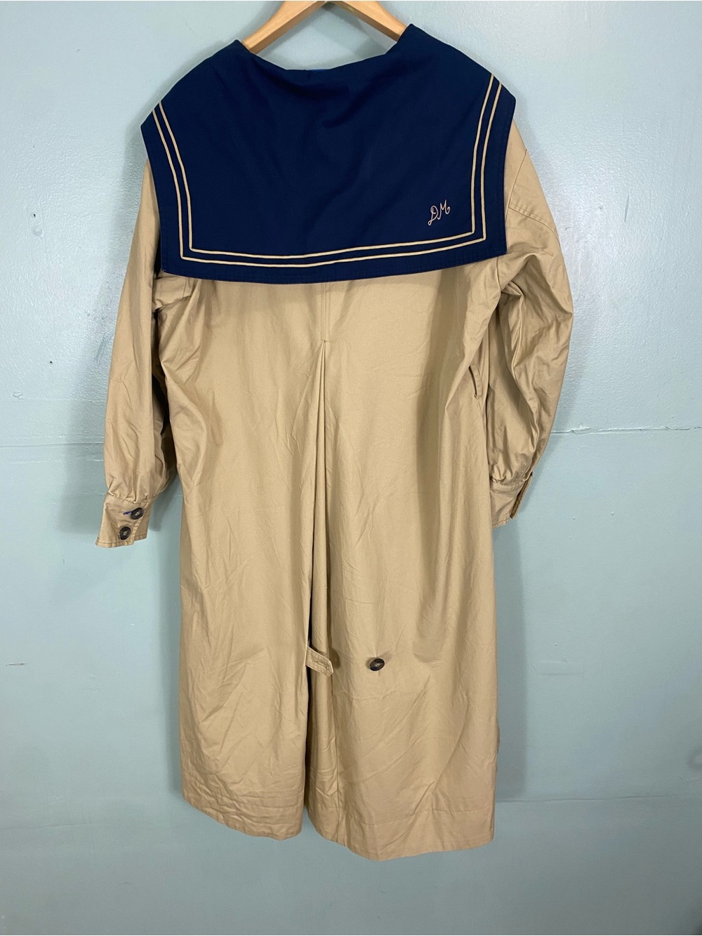 Damson Madder Ella Trench Coat Tan Size 8 - Picture 5 of 7